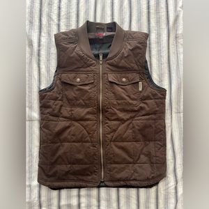 Wolverine puffer brown vest sz medium